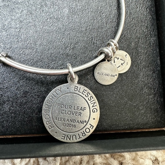 Alex and Ani four leaf clover bangle - Picture 3 of 3